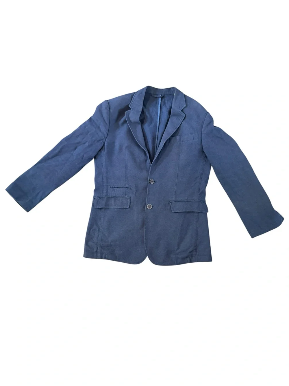 Joseph Abboud Blazer Size Small Blue Speckled Sport Coat Preppy 100% Cotton